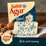 Saint Agur Blue Cheese Soft 125g Pack (British brand)