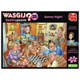 Wasgij Destiny 25 Games Night 1000 piece jigsaw puzzle, imported from the UK