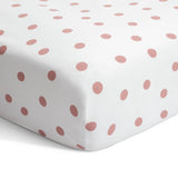 Argos Home pink spotted fitted sheet single, UK version