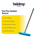 Beldray 2-in-1 pet lift and trap broom with rubber head, imported from the UK