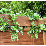 Garden XP artificial garland with battery string lights, imported from the UK