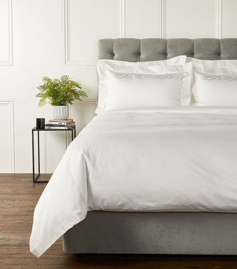 Frette Pearls Super King flat sheet 270cm x 320cm - British product