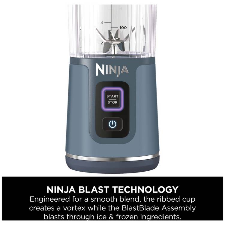 Ninja portable hand blender Blue 530ml, imported from the UK