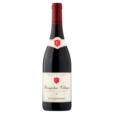 Beaujoulais Villages La Camensarde red wine - British product