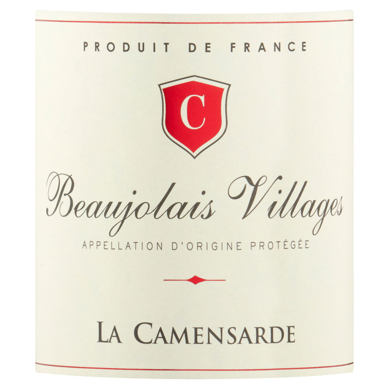 Beaujoulais Villages La Camensarde red wine - British product