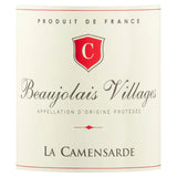 Beaujoulais Villages La Camensarde red wine - British product