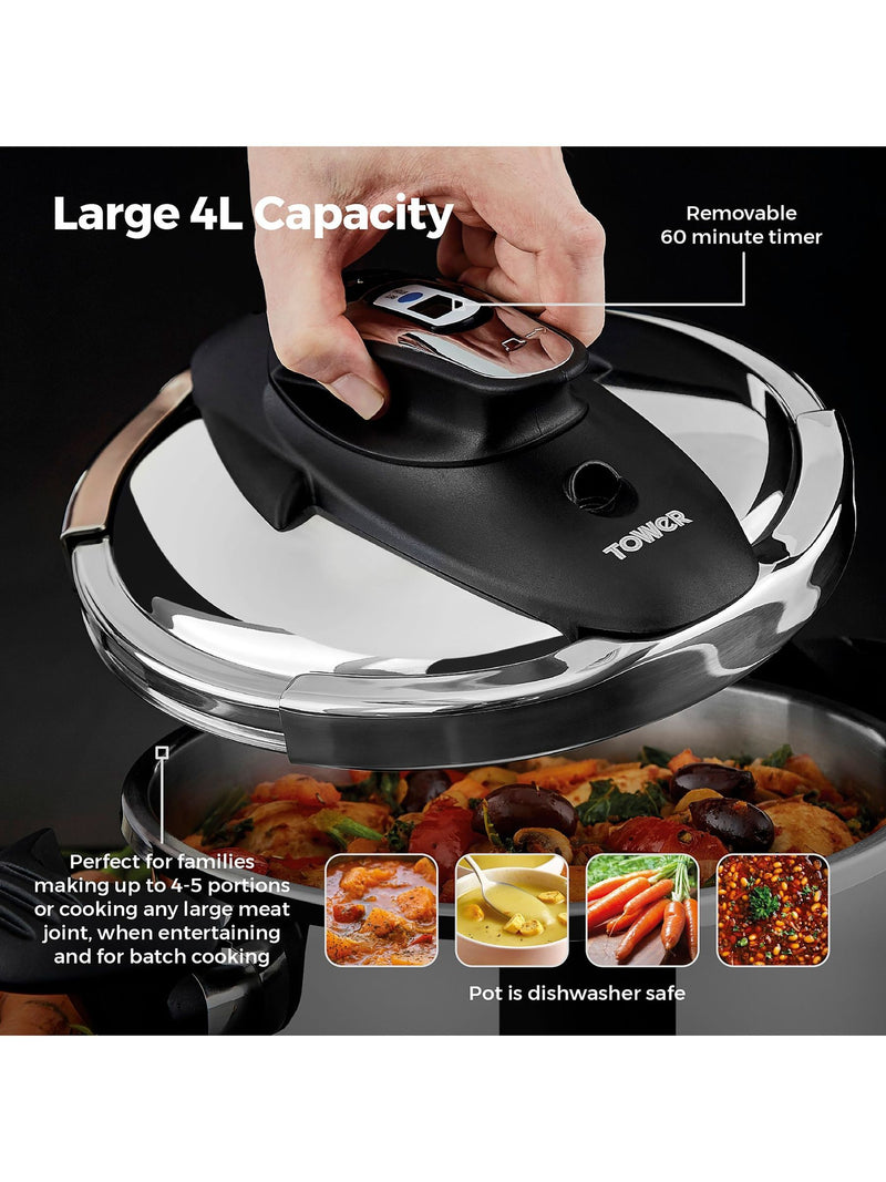 Tower Ultima 4L pressure cooker - British product