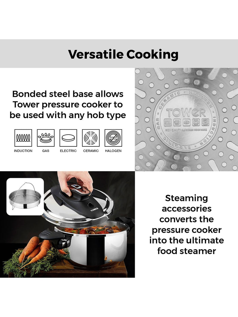 Tower Ultima 4L pressure cooker - British product