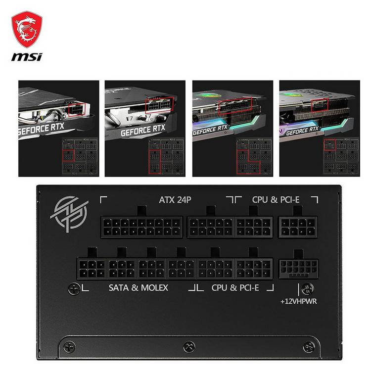 MSI MPG A1000G PCIE5 power supply 1000W (British brand)