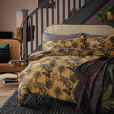 Habitat palm print mustard bedding set single (British brand)