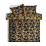Habitat palm print mustard bedding set single (British brand)
