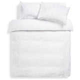 Argos Home textured white bedding set single - British product
