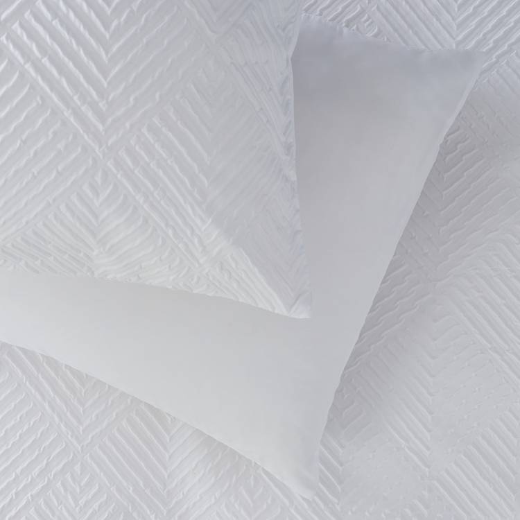 Argos Home textured white bedding set single - British product