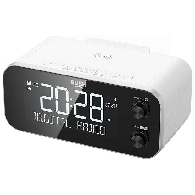 Bush DAB clock radio white - British product