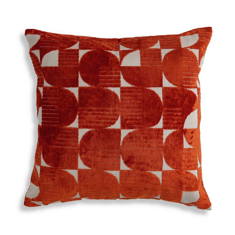 Habitat Jaquard Effect Orange cushion 43x43cm - British product