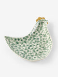 Sage green ceramic chicken spoon rest (British brand)