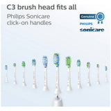 Philips Sonicare Premium Plaque brush heads black 4 pack (British brand)