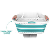 Beldray collapsible laundry basket in aqua 37 litres (British brand)
