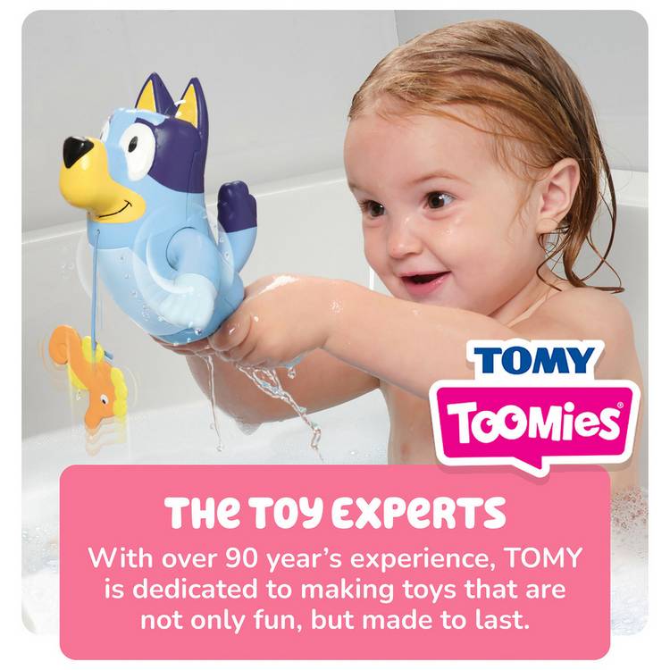 Bluey swimming bath toy by Tomy, imported from the UK
