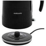 Cookworks Textures Selcey Kettle black 1.7L, UK version