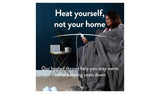 Slumberdown luxury heated throw charcoal, UK version