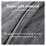 Slumberdown luxury heated throw charcoal, UK version