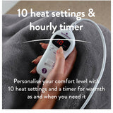Slumberdown luxury heated throw charcoal, UK version