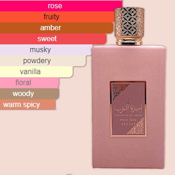 Asdaaf Ameerat Al Arab Rose perfume 100ml - British product