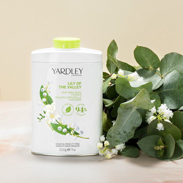 Yardley Lily of the Valley Perfumed Body Powder 200g (British brand)