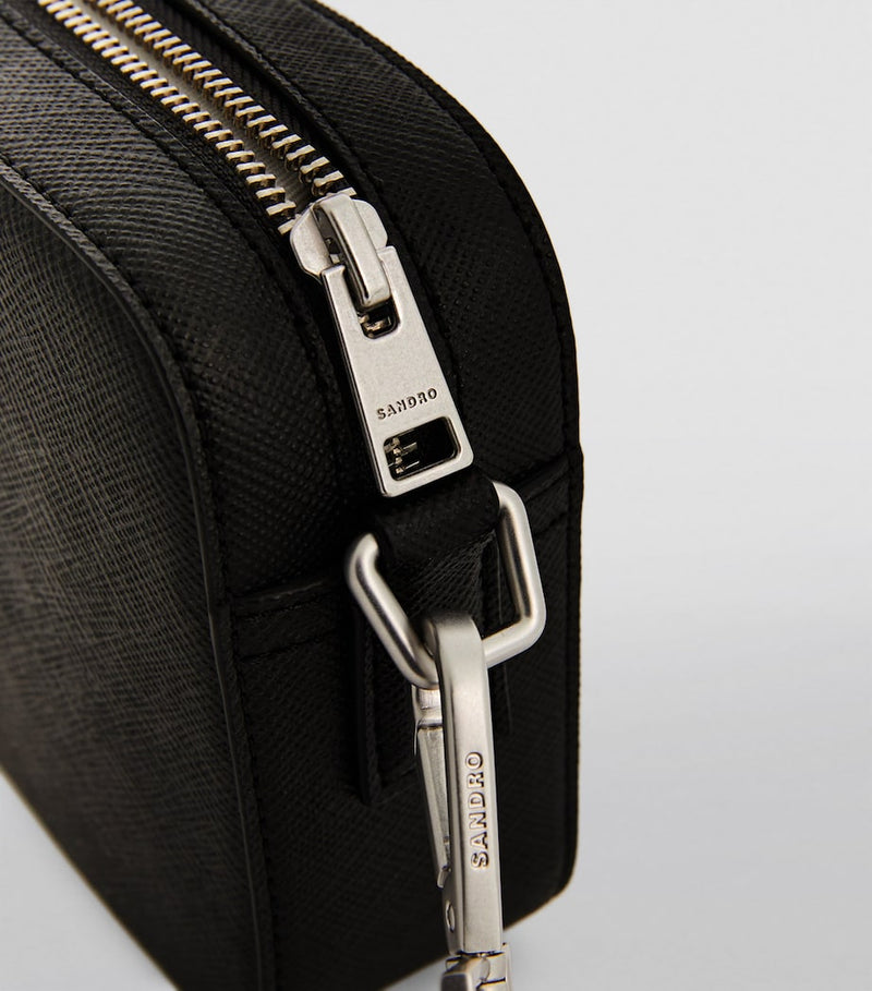 Sandro Paris Saffiano leather cross-body bag, imported from the UK