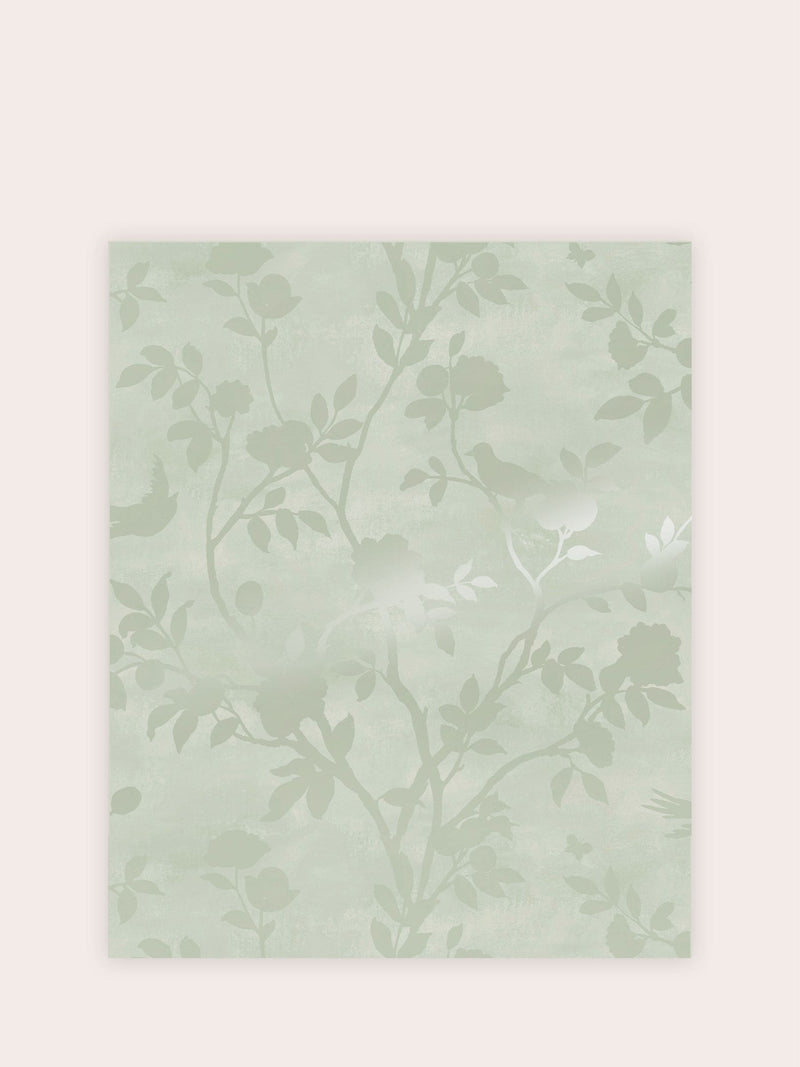Laura Ashley Eglantine wallpaper sample eau de nil, imported from the UK