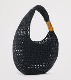 Schiaparelli large raffia Soufflé Baguette shoulder bag, UK version
