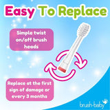 Brush Baby KidzSonic® Replacement Brush Heads 3+ yrs (4pack)