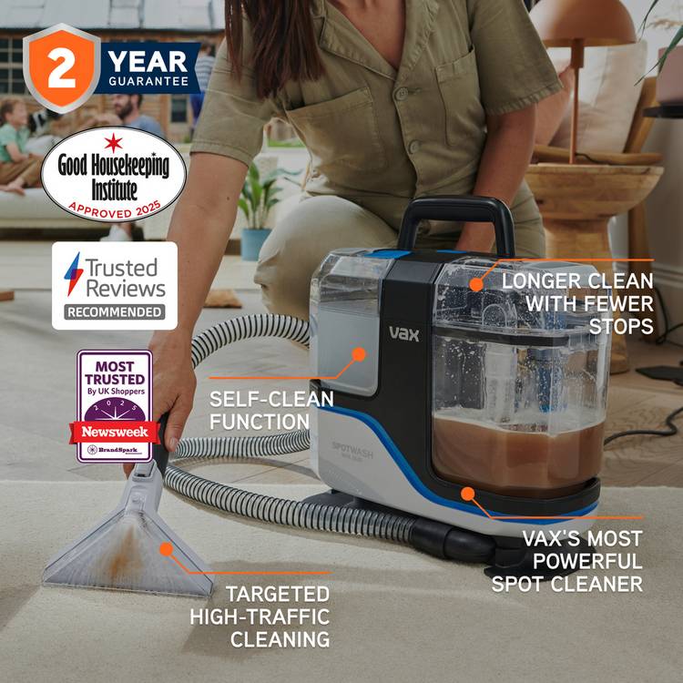 Vax SpotWash Max Duo spot carpet cleaner - British product