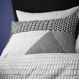 Catherine Lansfield bedding set Geo Grey White single - British product