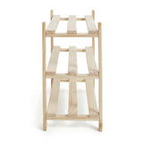 Argos Home Karee 3 shelf shoe storage rack pine - British product
