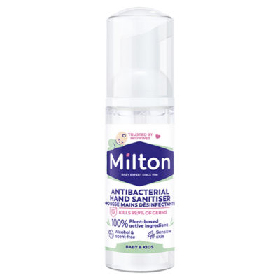 Milton antibacterial hand sanitiser 50ml, imported from the UK