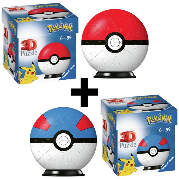 Pokémon Ball Twister 3D puzzle 54 pieces - British product