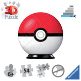 Pokémon Ball Twister 3D puzzle 54 pieces - British product