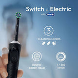 Oral-B Pro 1 electric toothbrush duo pack black and pink, imported from the UK