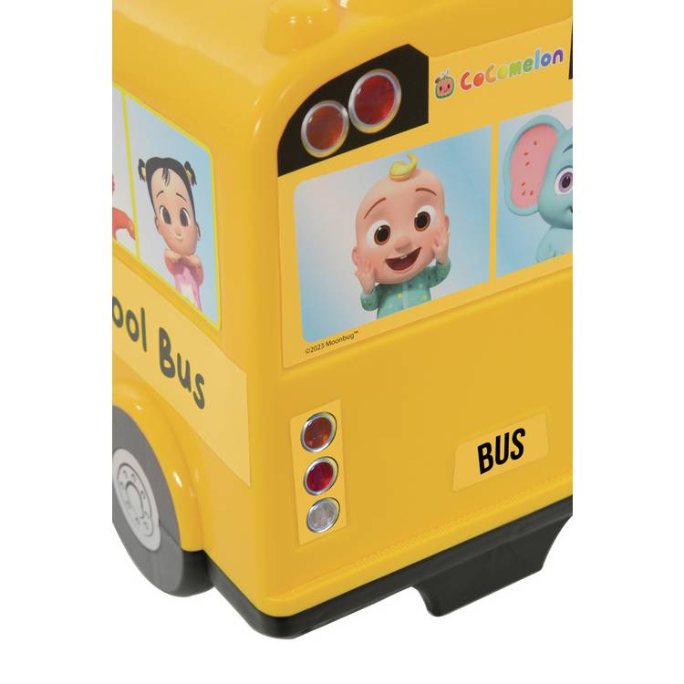 Cocomelon School Bus ride-on toy 35cm high - British product