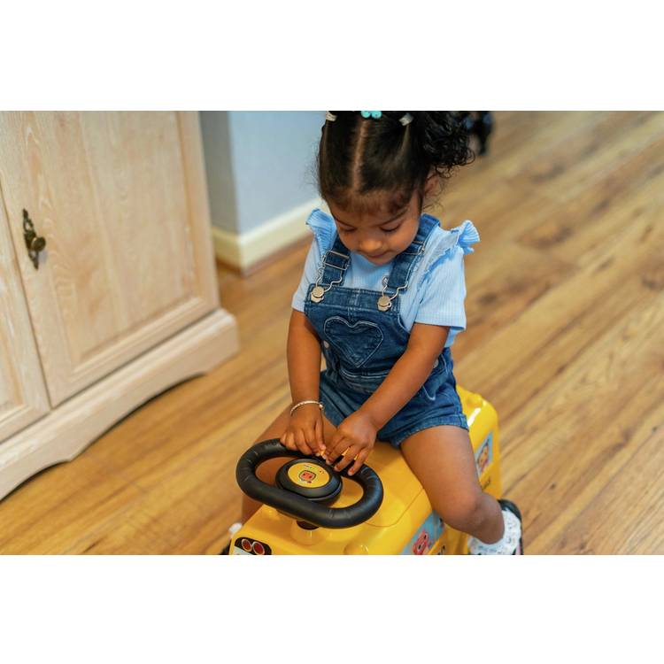 Cocomelon School Bus ride-on toy 35cm high - British product