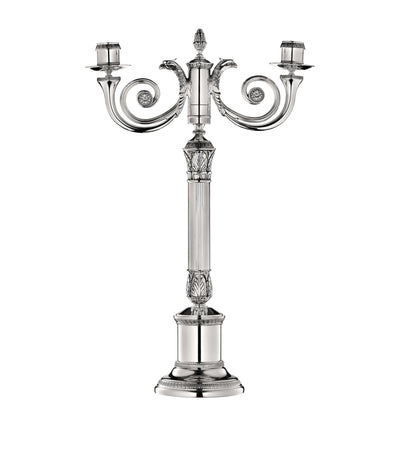 Harrods Christofle Silver-Plated Malmaison Candelabra- Buy online at McGrocer