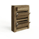 GFW Canyon shoe storage cabinet oak finish (British brand)