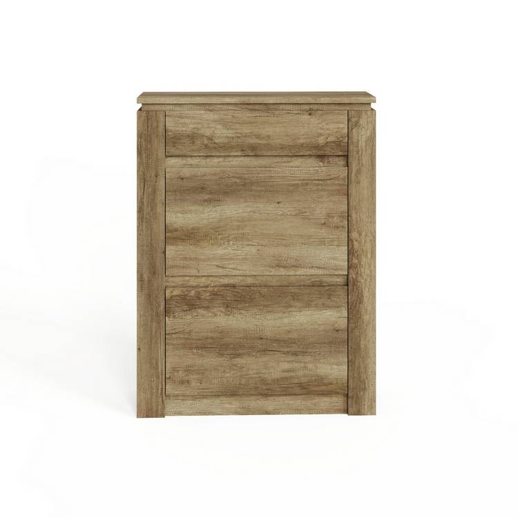 GFW Canyon shoe storage cabinet oak finish (British brand)