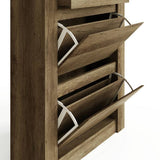 GFW Canyon shoe storage cabinet oak finish (British brand)