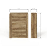 GFW Canyon shoe storage cabinet oak finish (British brand)