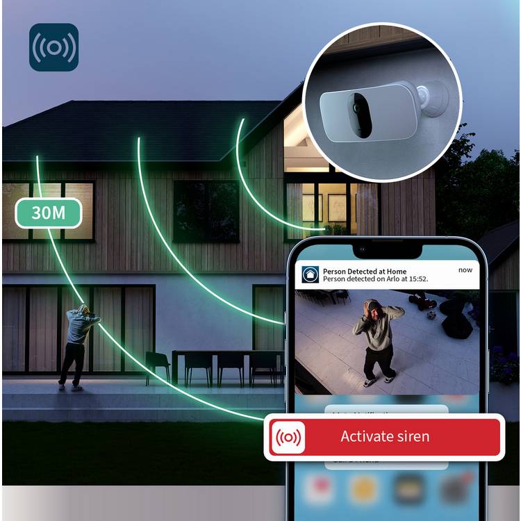 Arlo Pro 3 Floodlight Camera white, UK version