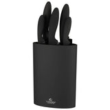 Argos Viners 6 Piece Squared Tip Knife Block Set - Black- Buy online at McGrocer