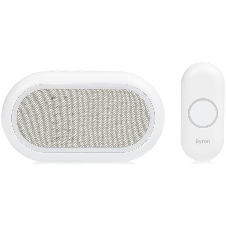 Byron portable doorbell white 200m, UK version